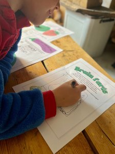 A child creating Brain Farts